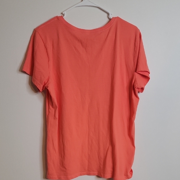 Coral Graphic Tee with Fun Print - Picture 4 of 4